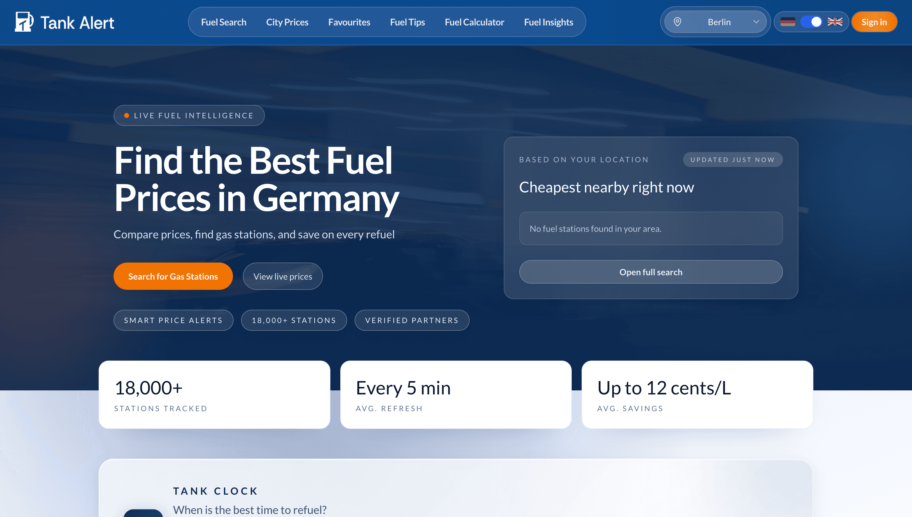 Real-Time Fuel Price Finder Built for Germany